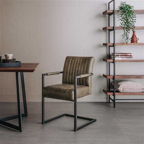 Ferro Armlehnenstuhl fabric Savannah green