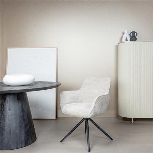 Fondo Armlehnenstuhl / Drehstuhl fabric Mona Sand