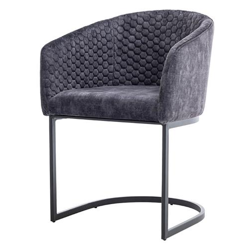 Pellaro  Armlehnenstuhl / Schwingstuhl fabric Adore 29 Dark grey