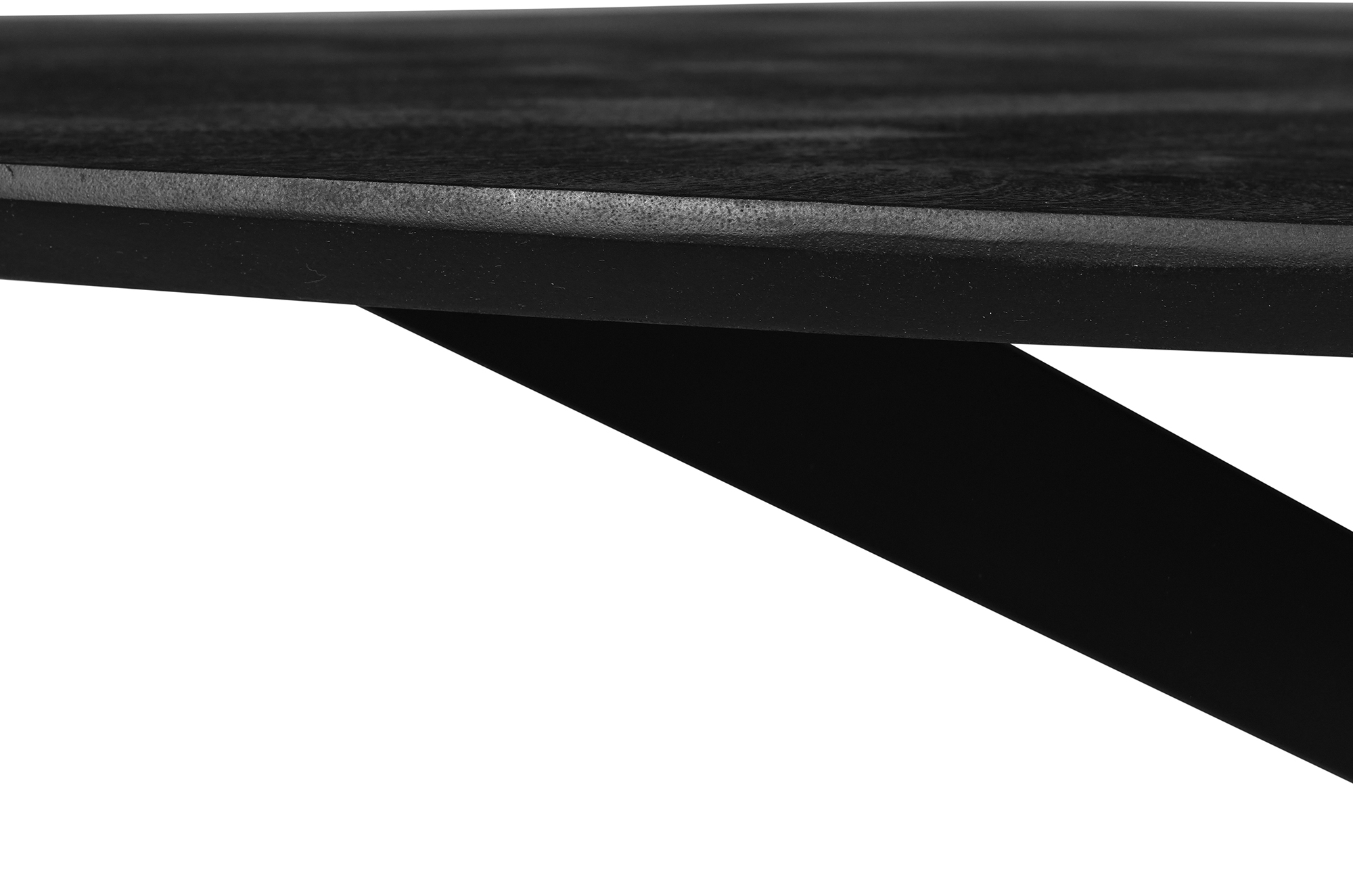 Esstisch / Sofatisch Organisch Black 160x90x78 (h) cm