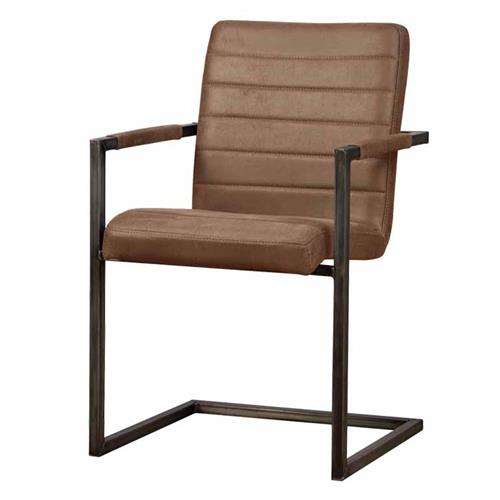 Rocca Armlehnenstuhl / Schwingstuhl Bull brown
