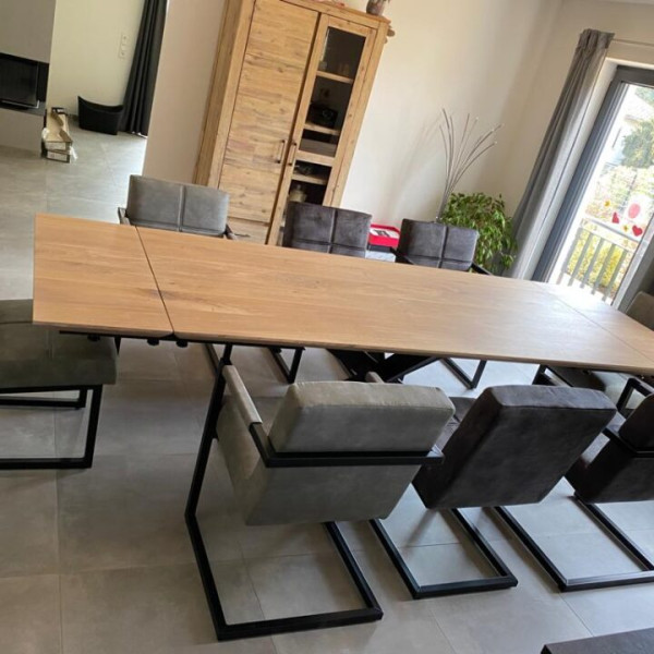 Esstisch Eiche Natural Oak Schweizer Kante